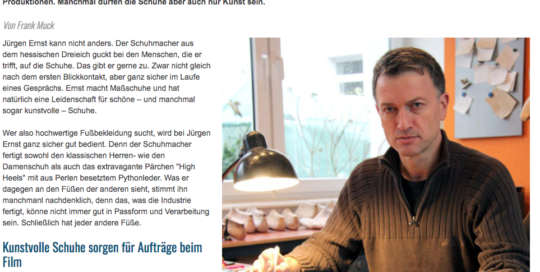 Presse Ausschnitt Maßschuhmacher-Meister Jürgen Ernst